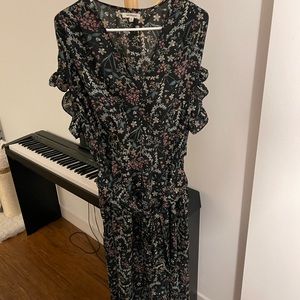 Max Studio Flower Black Dress (maxi)